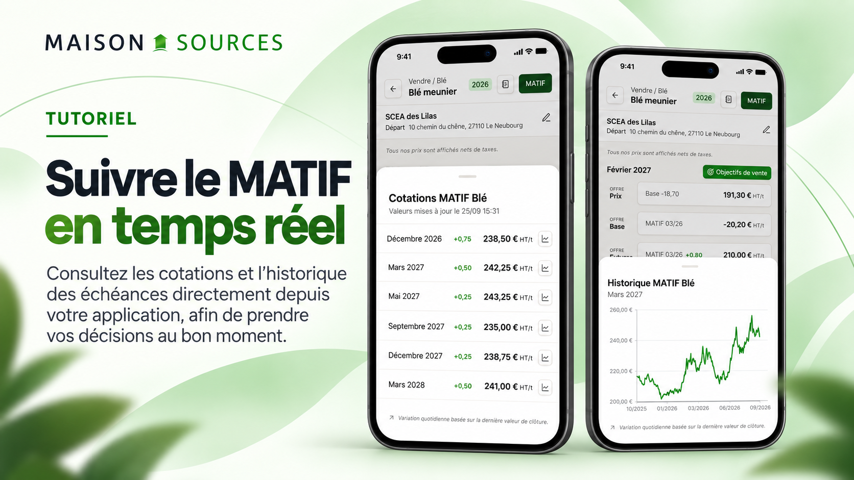 Suivre le MATIF en temps réel sur Maison Sources